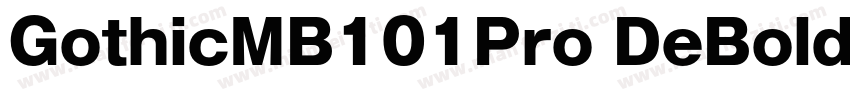 GothicMB101Pro DeBold字体转换
